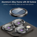 3Pcs Metal Lens Protector Glass for iPhone - AKM CASE｜iPhone Case & Accesories Worldwide