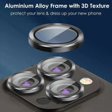 3Pcs Metal Lens Protector Glass for iPhone - AKM CASE｜iPhone Case & Accesories Worldwide