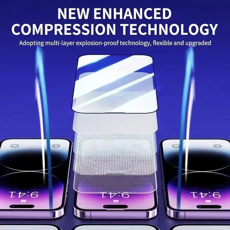 3Pcs Oleophobic Coating Dust Free Easy Installation Screen Protector For IPhone - AKM CASE｜iPhone Case & Accesories Worldwide