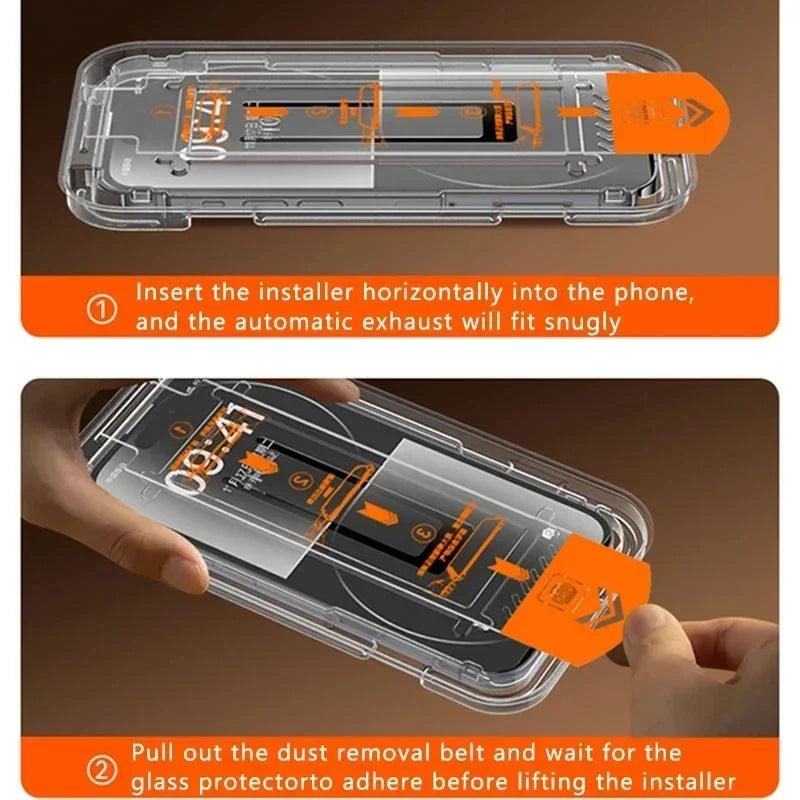3Pcs Oleophobic Coating Dust Free Easy Installation Screen Protector For IPhone - AKM CASE｜iPhone Case & Accesories Worldwide