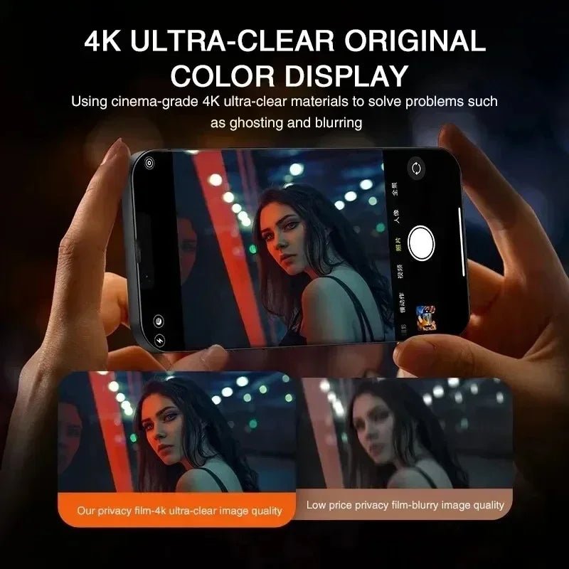 3Pcs Privacy Screen Protector Anti - spy Protective Glass For iPhone - AKM CASE｜iPhone Case & Accesories Worldwide