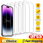 5Pcs Tempered Glass Screen Protector For IPhone Protective Glass - AKM CASE｜iPhone Case & Accesories Worldwide