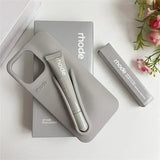 With Box Lipstick Rhode Phone Case for iPhone Makeup Lip Gloss Holder Silicone Back Cover