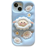 Cute Sheep Folding Stand Holder Case for iPhone