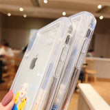 Luxury Cartoon Swimming Duck Dynamic Liquid Cover Case for Apple IPhone