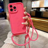 Phone Case Crossbody Adjustable Lanyard Strap Rope Soft Cover