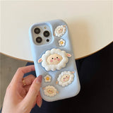 Cute Sheep Folding Stand Holder Case for iPhone