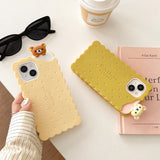 Sandwich Biscuit Tide Bear Soft Silicone Phone Case Shockproof Soft Cover