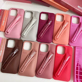With Box Lipstick Rhode Phone Case for iPhone Makeup Lip Gloss Holder Silicone Back Cover