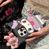 Handbag Hello Kitty Kuromi Silicone Soft Cover Case