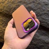 Luxury Plain Matte Colored Phone Case Shockproof Cover