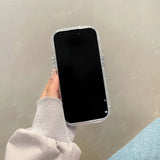Lovely Girl Heart Mirror Phone Case Shockproof Back Cover