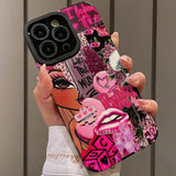 Fashion Graffiti Pattern Phone Case Shockproof Phone Cases Compatible with IPhone