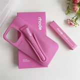 With Box Lipstick Rhode Phone Case for iPhone Makeup Lip Gloss Holder Silicone Back Cover
