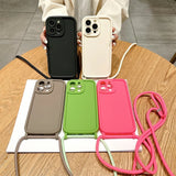 Phone Case Crossbody Adjustable Lanyard Strap Rope Soft Cover