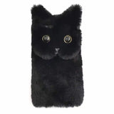 Winter Warm Plush Cat Fur Phone Case for iPhone 15/14/13/12/11