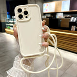 Phone Case Crossbody Adjustable Lanyard Strap Rope Soft Cover