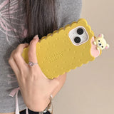 Sandwich Biscuit Tide Bear Soft Silicone Phone Case Shockproof Soft Cover