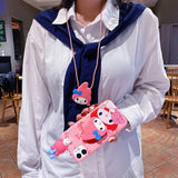 My Melody & Hello Kitty TPU Soft Phone Case with Holder & Strap