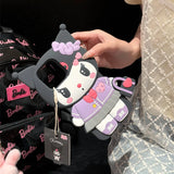 Handbag Hello Kitty Kuromi Silicone Soft Cover Case