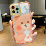 Cartoon Dinosaur Pink Pig Case Cover