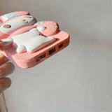 Cute 3D Cartoon My Melody Embrace Strawberries Soft Silicone Cover