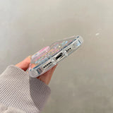 Lovely Girl Heart Mirror Phone Case Shockproof Back Cover