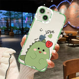 Cartoon Dinosaur Pink Pig Case Cover