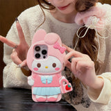 Cute 3D Cartoon Phone Case Soft Silicone Matte Cover Melody