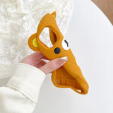 Rilakkuma Bear Silicone Soft Cover Case For iPhone