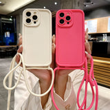 Phone Case Crossbody Adjustable Lanyard Strap Rope Soft Cover