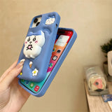 Hachiware Chiikawa Three-Dimensional Cute Cartoon All-in-one Bracket Full-in Silicone Soft Case