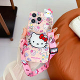 Hello Kitty Park Case With Holder Rope