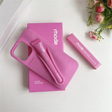 With Box Lipstick Rhode Phone Case for iPhone Makeup Lip Gloss Holder Silicone Back Cover