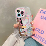 Lovely Girl Heart Mirror Phone Case Shockproof Back Cover