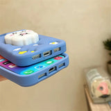 Hachiware Chiikawa Three-Dimensional Cute Cartoon All-in-one Bracket Full-in Silicone Soft Case