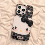 Blink Hello Kitty Diamond Bowknot Hard iPhone Case - MINISO Lustre Lining Cover - AKM CASE｜iPhone Case & Accesories Worldwide
