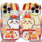 C - Chiikawas Wave Case for iPhone 16 15 14 Pro Max 13 12 Mini 11 XS X XR 8 7 Plus SE 2022 2020 Soft Silicone Back Cover Funda - AKM CASE｜iPhone Case & Accesories Worldwide