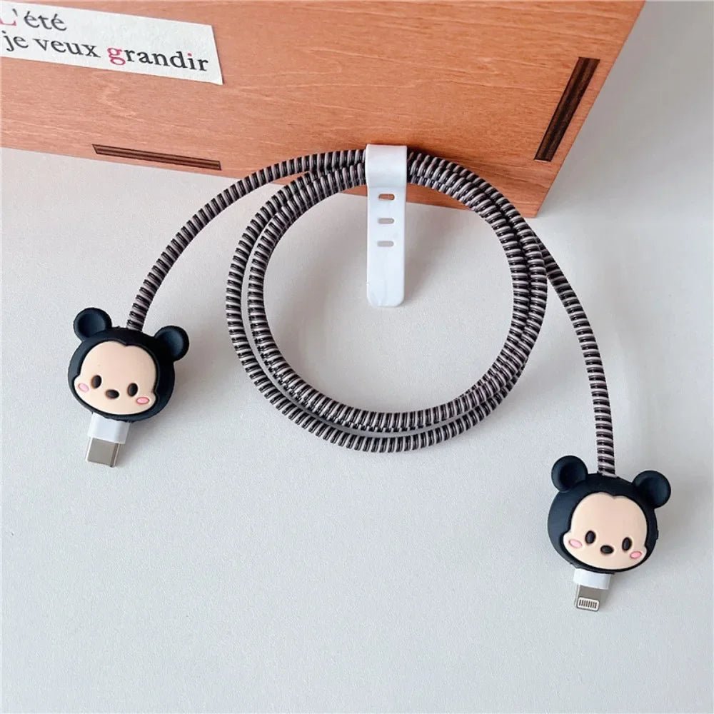 Cartoon Charger Cable Protector for IPhone 18W 20W Charger Protection Cover Stitch Data Line Winder Protective - AKM CASE｜iPhone Case & Accesories Worldwide
