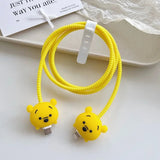 Cartoon Charger Cable Protector for IPhone 18W 20W Charger Protection Cover Stitch Data Line Winder Protective - AKM CASE｜iPhone Case & Accesories Worldwide