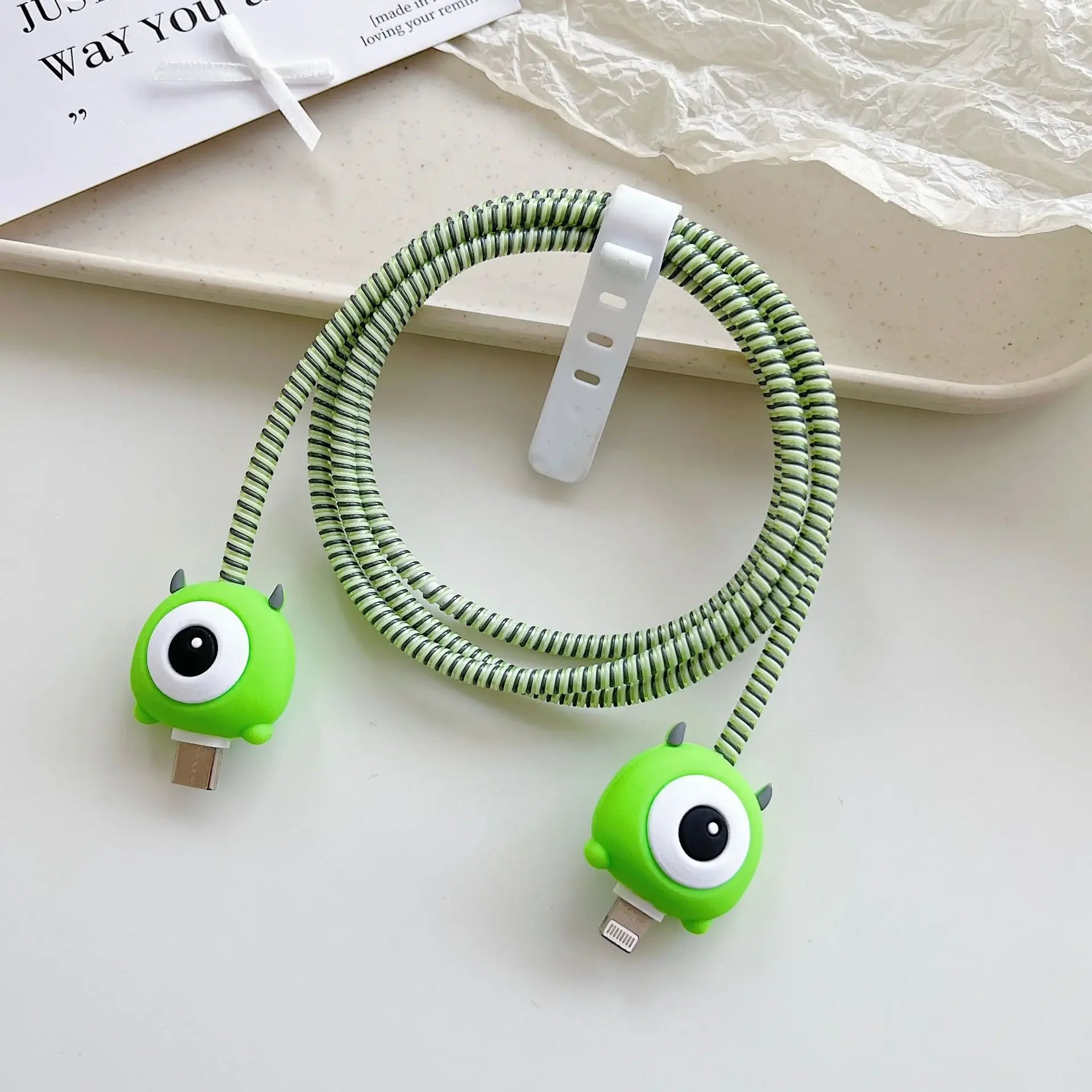 Cartoon Charger Cable Protector for IPhone 18W 20W Charger Protection Cover Stitch Data Line Winder Protective - AKM CASE｜iPhone Case & Accesories Worldwide