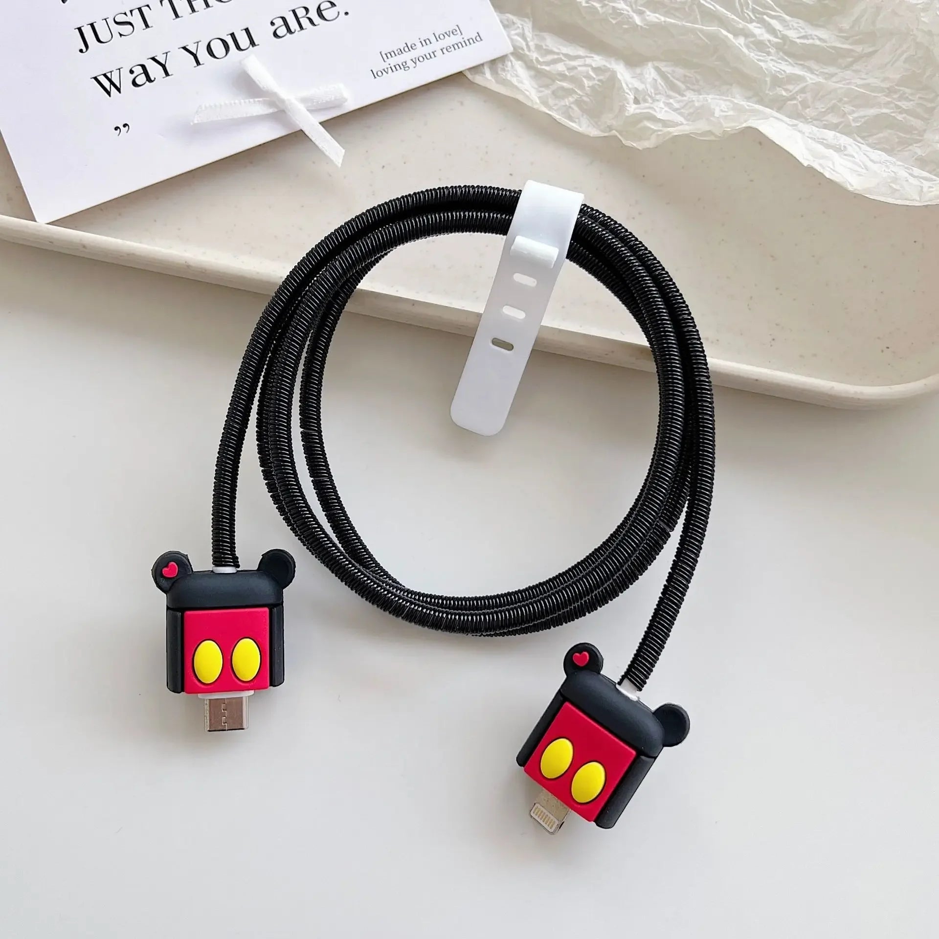 Cartoon Charger Cable Protector for IPhone 18W 20W Charger Protection Cover Stitch Data Line Winder Protective - AKM CASE｜iPhone Case & Accesories Worldwide
