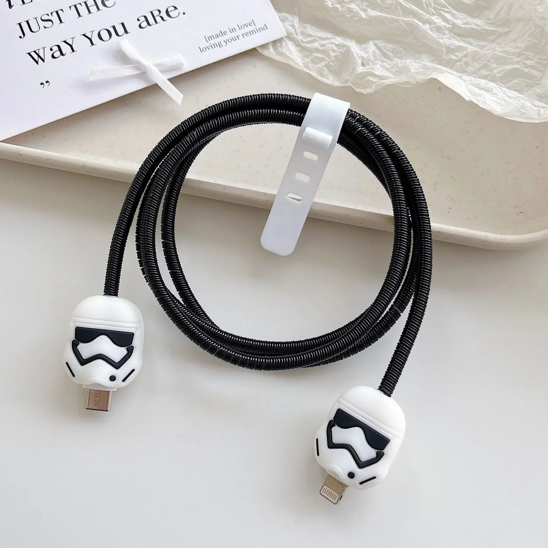 Cartoon Charger Cable Protector for IPhone 18W 20W Charger Protection Cover Stitch Data Line Winder Protective - AKM CASE｜iPhone Case & Accesories Worldwide