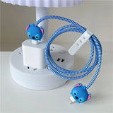 Cartoon Charger Cable Protector for IPhone 18W 20W Charger Protection Cover Stitch Data Line Winder Protective - AKM CASE｜iPhone Case & Accesories Worldwide