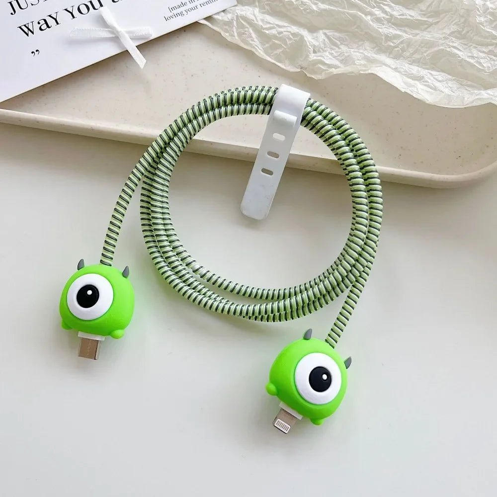 Cartoon Charger Cable Protector for IPhone 18W 20W Charger Protection Cover Stitch Data Line Winder Protective - AKM CASE｜iPhone Case & Accesories Worldwide