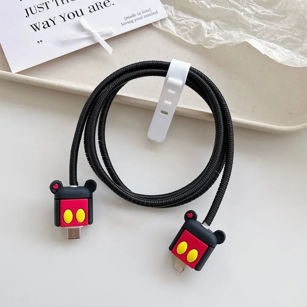 Cartoon Charger Cable Protector for IPhone 18W 20W Charger Protection Cover Stitch Data Line Winder Protective - AKM CASE｜iPhone Case & Accesories Worldwide
