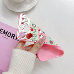 Cartoon Hello Kitty iPhone Case with Keychain - MINISO Soft TPU Cover - AKM CASE｜iPhone Case & Accesories Worldwide
