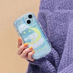 Cartoon Hello Kitty Kuromi 3D Dog Chain iPhone Case - MINISO Clear Soft Cover - AKM CASE｜iPhone Case & Accesories Worldwide