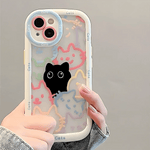 Cut Cat Aninal Phone Case For iPhone 13 Funda iPhone 15 11 16 14 17 Pro Max Air 12 7 8 Plus SE 2020 17promax Silicone Soft Cover - AKM CASE｜iPhone Case & Accesories Worldwide