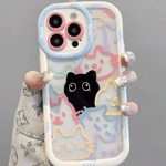 Cut Cat Aninal Phone Case For iPhone 13 Funda iPhone 15 11 16 14 17 Pro Max Air 12 7 8 Plus SE 2020 17promax Silicone Soft Cover - AKM CASE｜iPhone Case & Accesories Worldwide